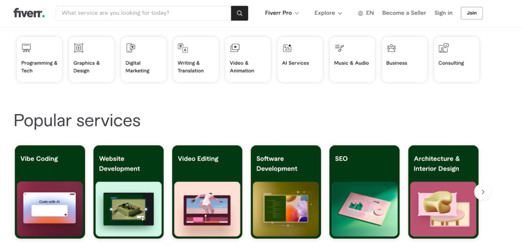 Freelancing on fiver