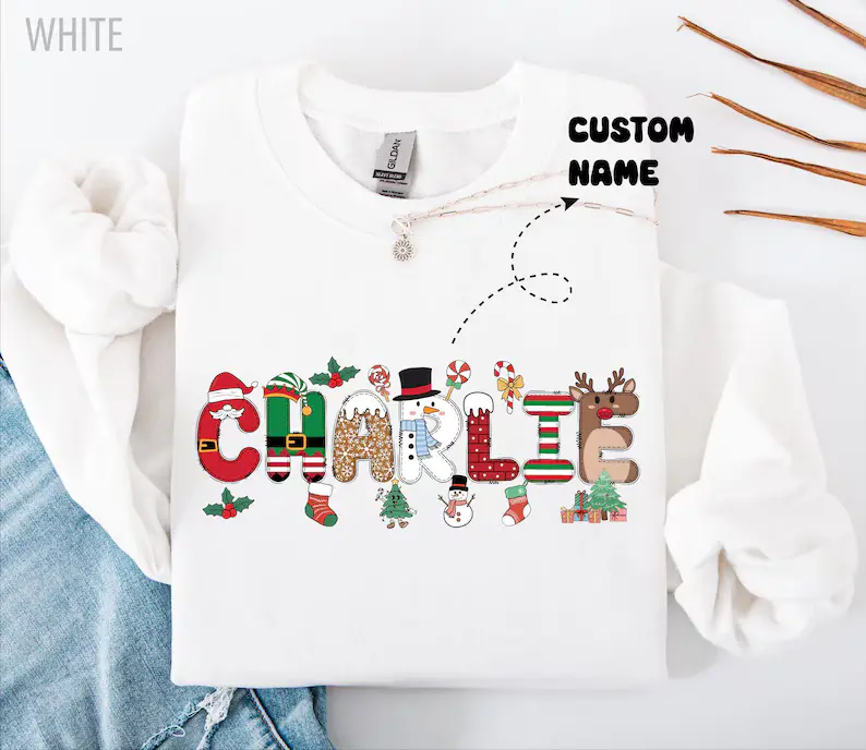Personalized Christmas sweatshirt